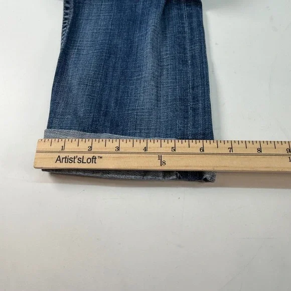 Hudson Jeans Made In USA Straight Leg Cuffed Denim Size 27 - Picture 12 of 12